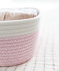 OrganiHaus Set of 3 Pink Baskets for Organizing