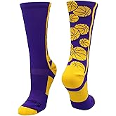 MadSportsStuff Crazy Basketball Logo Crew Socks (multiple colors)