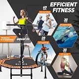 CLORIS 48 Inch Foldable Fitness Trampoline with Adjustable Handle 400/450 lbs view 4