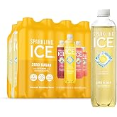 Sparkling Ice Lemonade Variety Pack, Zero Sugar Sparkling Water, with Vitamins and Antioxidants, 17 fl oz, 12 count (Lemonade Flavors: Classic, Raspberry, Peach &amp; Berry)