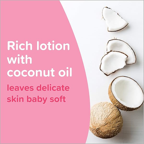 JOHNSON’S MOISTURIZING BABY LOTION WITH COCONUT OIL, HYPOALLERGENIC AND DERMATOLOGIST-TESTED, 27.1 FL. OZ