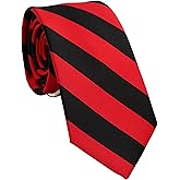 ZENXUS Striped Ties for Men, 3 inch Regular Ties with Stripes