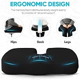 FORTEM Memory Foam Office Chair Cushion Non Slip Ergonomic Seat Pad view 7