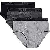 2(X) IST Men's Essential Cotton Fly Front Brief 3-pack