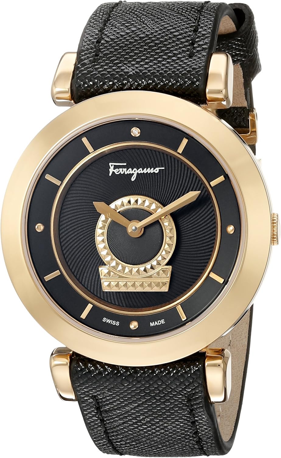 Salvatore Ferragamo Women's Fq4230015 Minuetto DiamondAccented Gold