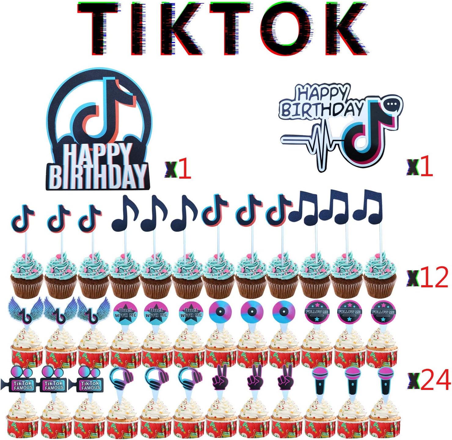 Tik Tok Party Supplies Music Theme Tik Tok Happy Birthday Cake Topper Creative Tik Tok Cake Topper Birthday Party Decorations For Boys And Girls Uni Fine 38pcs Music Note Happy Birthday Cake Topper Tik Tok Party Supplies Music Theme Tik Tok Happy Birthday Cake Topper Creative Tik Tok Cake Topper Birthday Party Decorations For Boys And Girls Uni Fine 38pcs Music Note Happy Birthday Cake Topper