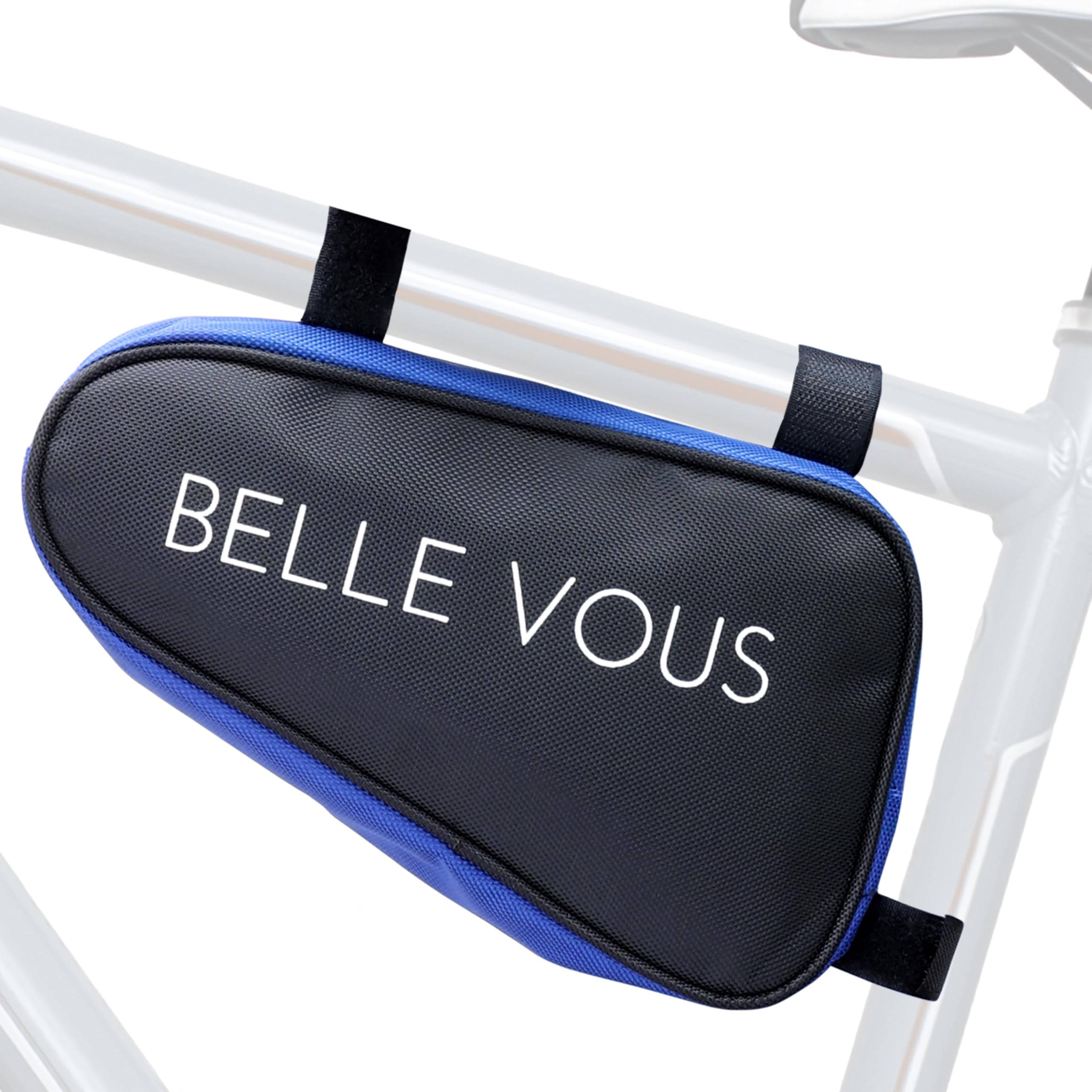 BELLE VOUS Triangle Bike Bag - 1.2L Waterproof Bicycle Frame Storage Corner Pouch - Under Top Tube Bag Ideal for Road and Mountain Bike - Cycling Storage for Tools/Accessories, Phone & Keys