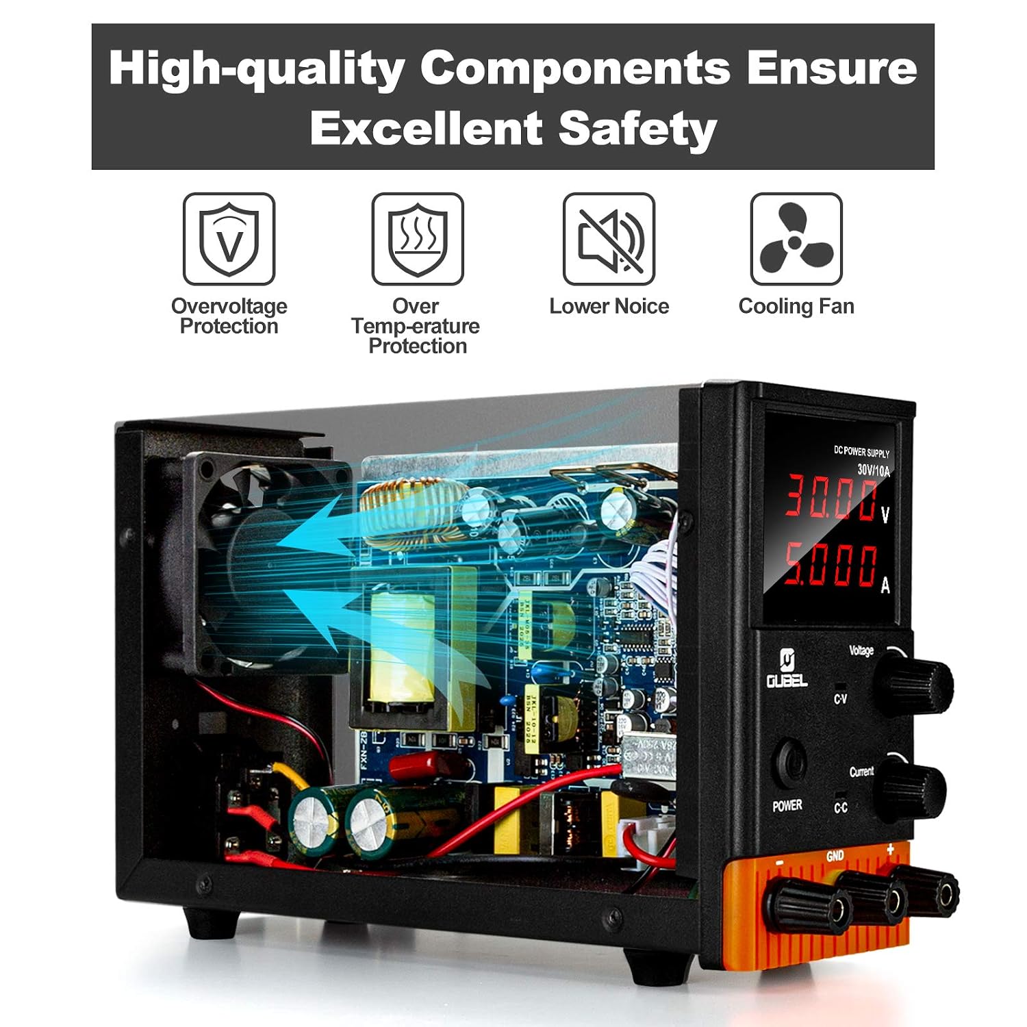 Adjustable DC Power Supply (0-30 V 0-10 A) - Image 4