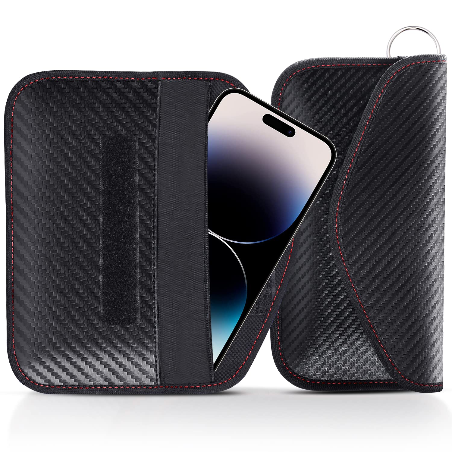 lanpard Faraday Pouch for car Keys,2 Pack Faraday Bag | Car Key Signal Blocking Pouch | Keyless Entry Car Keys Case | RFID Blocker Bag for Car Security | Anti-Theft Remote Entry Keyless Protect