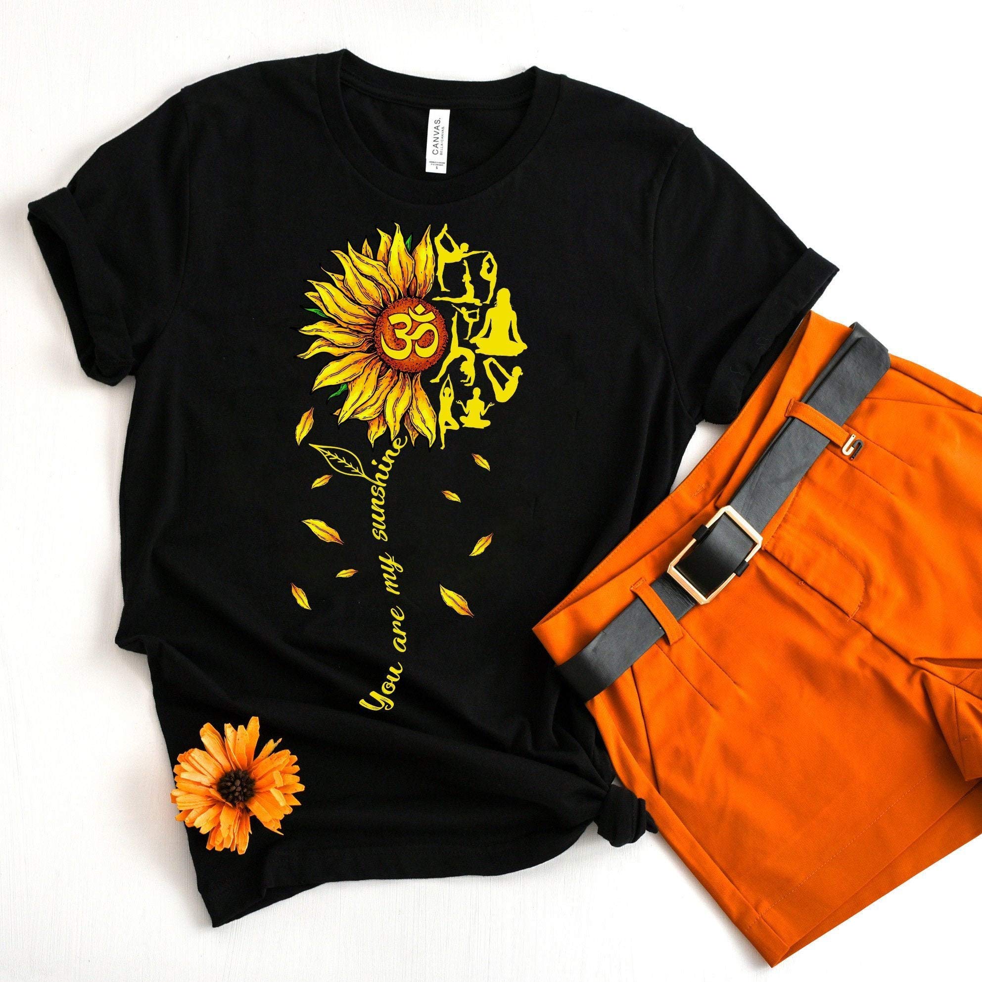 You Are My Sunshine Yoga Sunflower, Yoga, Yoga Tank, Yoga Lover, Namaste, Sunflower Yoga, 