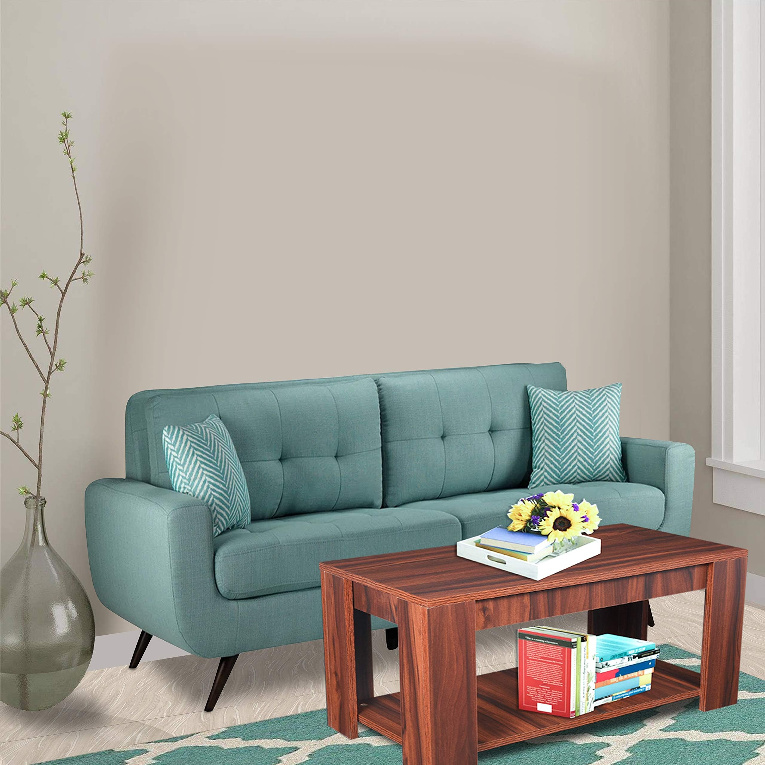 ComfyBean - Laccio - Engineered Wood - Coffee Table - (Color - Walnut )