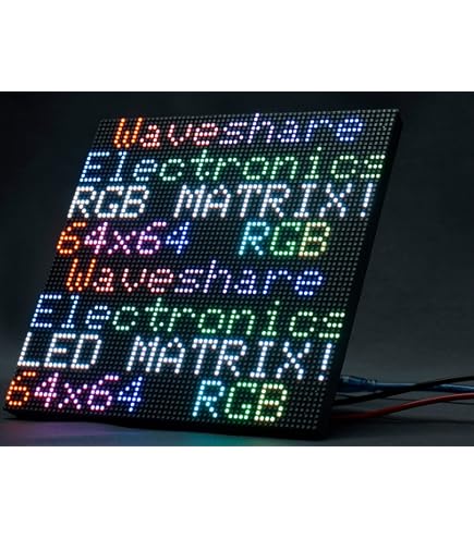 Amazon.com: 64x64 4096 Pixels RGB Full-Color LED Matrix Panel 2.5