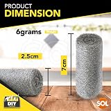 SOL 24pk Fine Steel Wool Pads Metal Scourer for Polishing Rust Paint Prep view 2