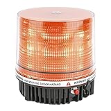 LE-JX Amber Wireless Rotating Beacon Orange Battery