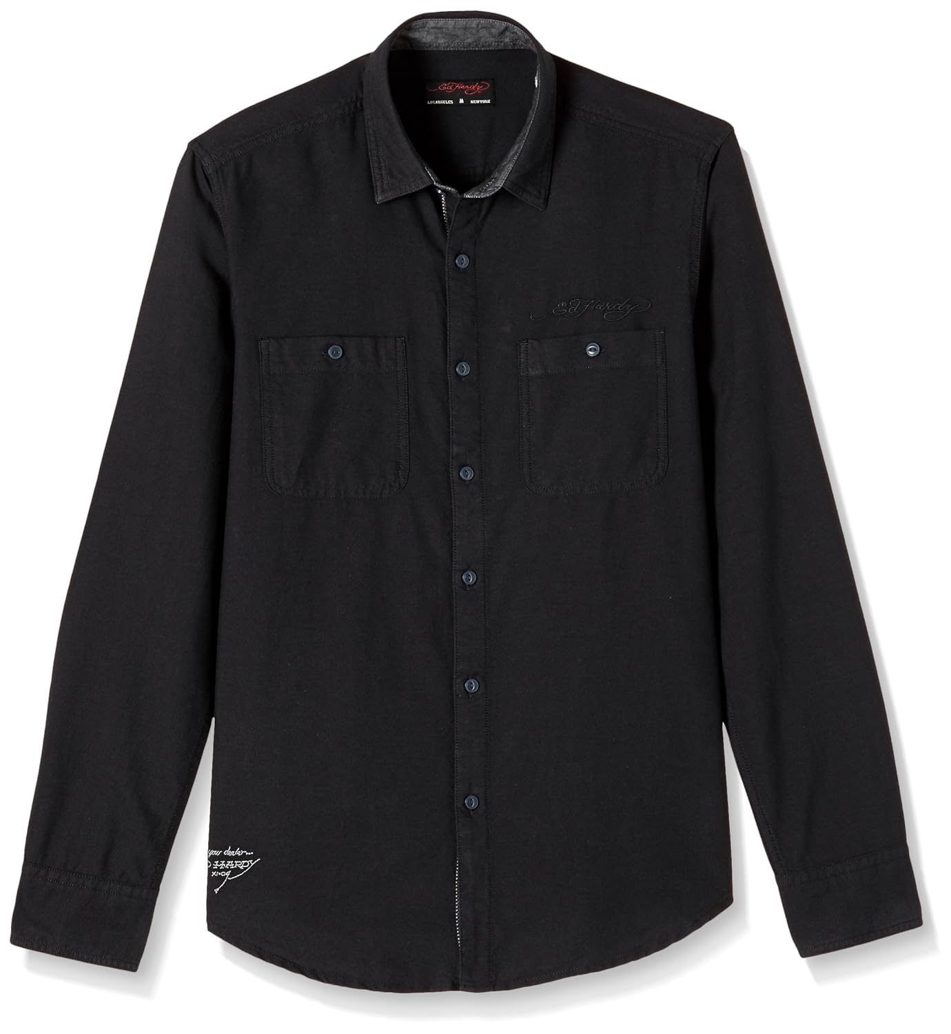 ed hardy men's dress shirt