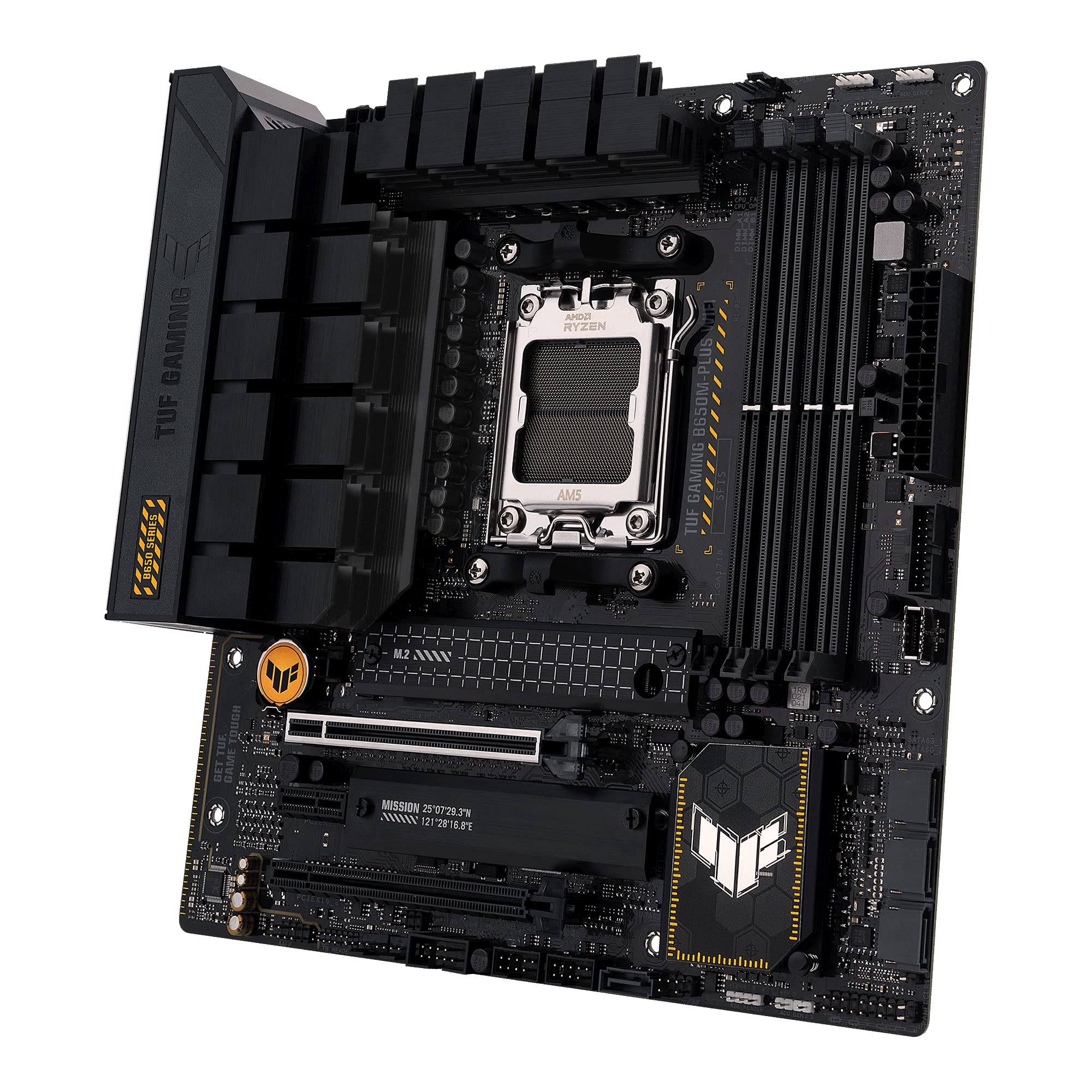 ASUS TUF Gaming B850M-PLUS WiFi Mainboard Sockel AMD AM5 (AMD B850, mATX, DDR5 Speicher, PCIe 5.0, 2X PCIe 4.0 M.2, WiFi 6E, Aura Sync) 2