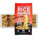 Lotus Foods Millet & Brown Rice Ramen Miso Soup, Gluten-Free, 2.8 Oz, 10 Pack, Ramen Noodle Soup