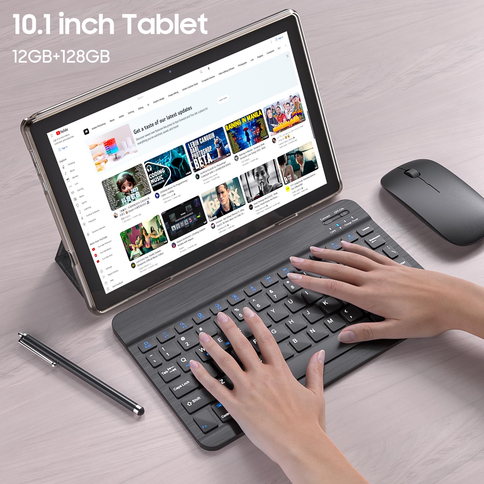 Mua 10 Inch Android 13 Tablet, 10GB RAM+64GB ROM Tablets with Keyboard ...