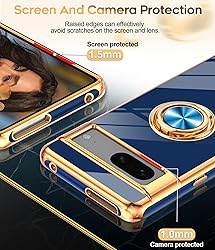 LeYi for Google Pixel 7 Case: 360° Rotatable Ring