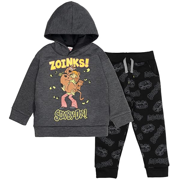 SCOOBY-DOO LITTLE BOYS FLEECE JOGGER PULLOVER HOODIE & PANTS SET 6