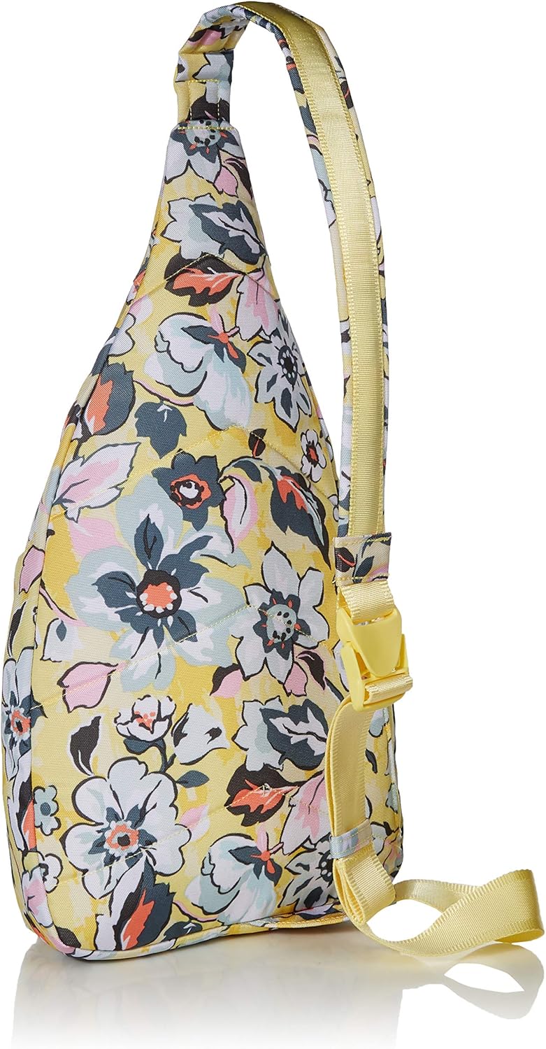 Vera Bradley Women's Recycled Lighten Up ReActive Sling Backpack, Black, One Size: Shoes