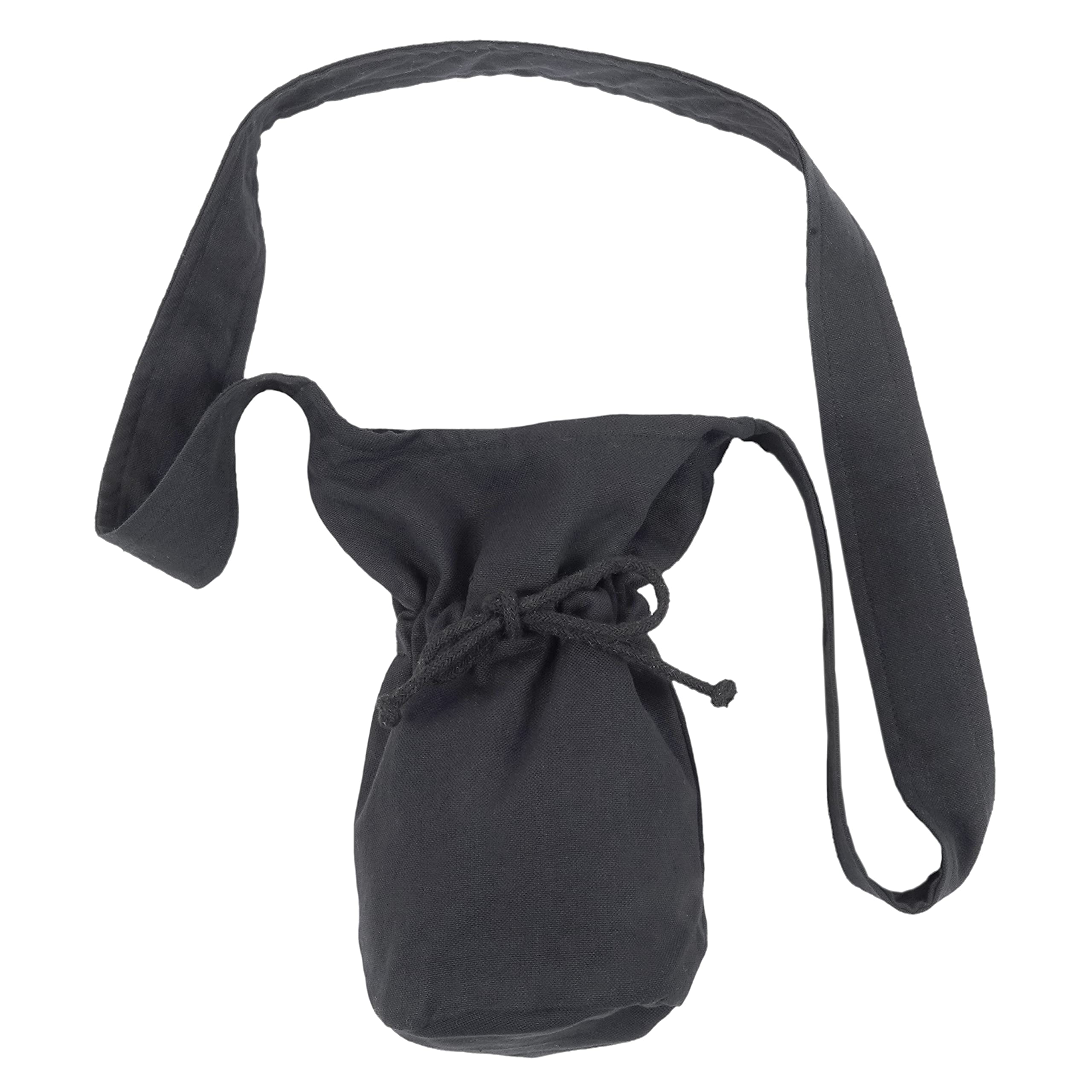 HEMAD Bag - Medieval-Larp Cotton Drawstring Bag - black - Small Size