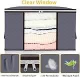 YearningHome 90L Storage Bags 6Pack Large Capacity with Zips view 3