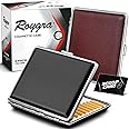 roygra Cigarette Case for Regular, 85mm King Size and 100mm 100S, PU Leather 20 Capacity - Set of 2