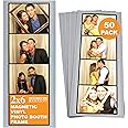 Photo Booth Nook | 2x6 Flexible Magnetic Photo Booth Picture Frames (50 Count) | Crystal Clear Display with Strong Magnet | Bulk