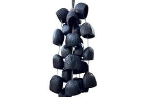 Natural Nut Shell Rattle Shaker Salin Natural Seed Chime Handbell For Yoga Meditation Sound Healing