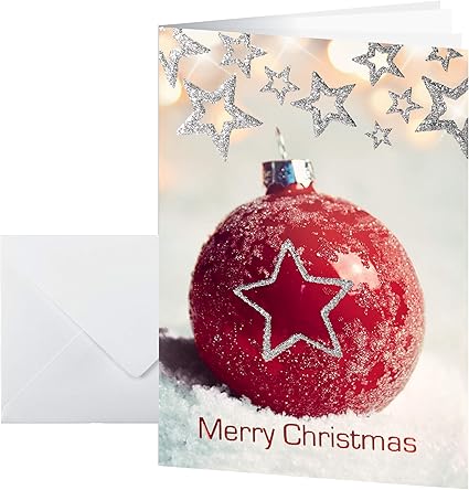 Biglietti Di Natale Glitterati.Sigel Ds060 Set Di 10 Biglietti Natalizi Con Busta In Rilievo Motivo A Sfera Glitterata Formato Din A6 Amazon It Cancelleria E Prodotti Per Ufficio