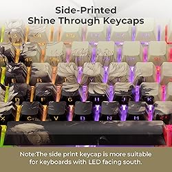 GMKWTL XVX Double Shot PBT Keycaps, Chrysanthemum