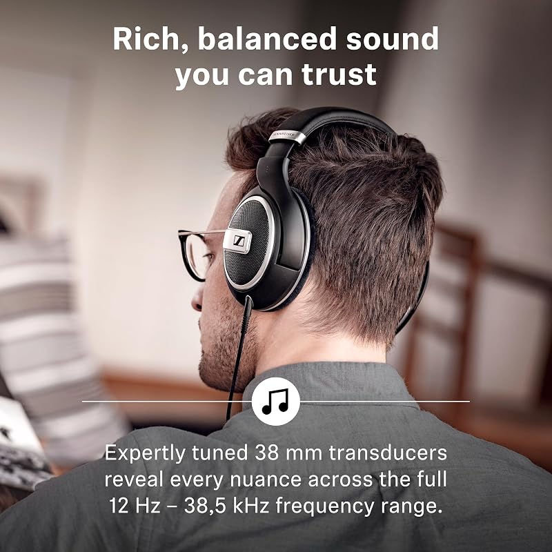 Sennheiser hd 599 - fones de ouvido abertos, edição especial, preto, com fio