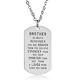 Always Remember You Are Braver Than You Believe Inspirational Necklace For Family Member
