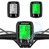 Hilceriy Bike Computer and Bicycle Odometer Wired MPH KM/H Bike Speedometer with Automatic Wake-Up Cycling Speed Tracker LCD Display &amp; Single Mileage &amp; Multi-Functions Accessories