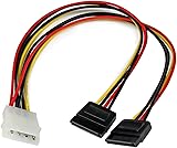 Molex to&nbsp;2 SATA&nbsp;Internal Power&nbsp;Splitter Cable