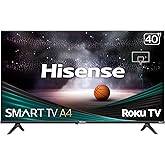 Hisense 40-Inch Class A4 Series FHD 1080p Smart Roku TV with Alexa Compatibility (40A4NR) - Dolby Audio, Slim Bezel Design, G