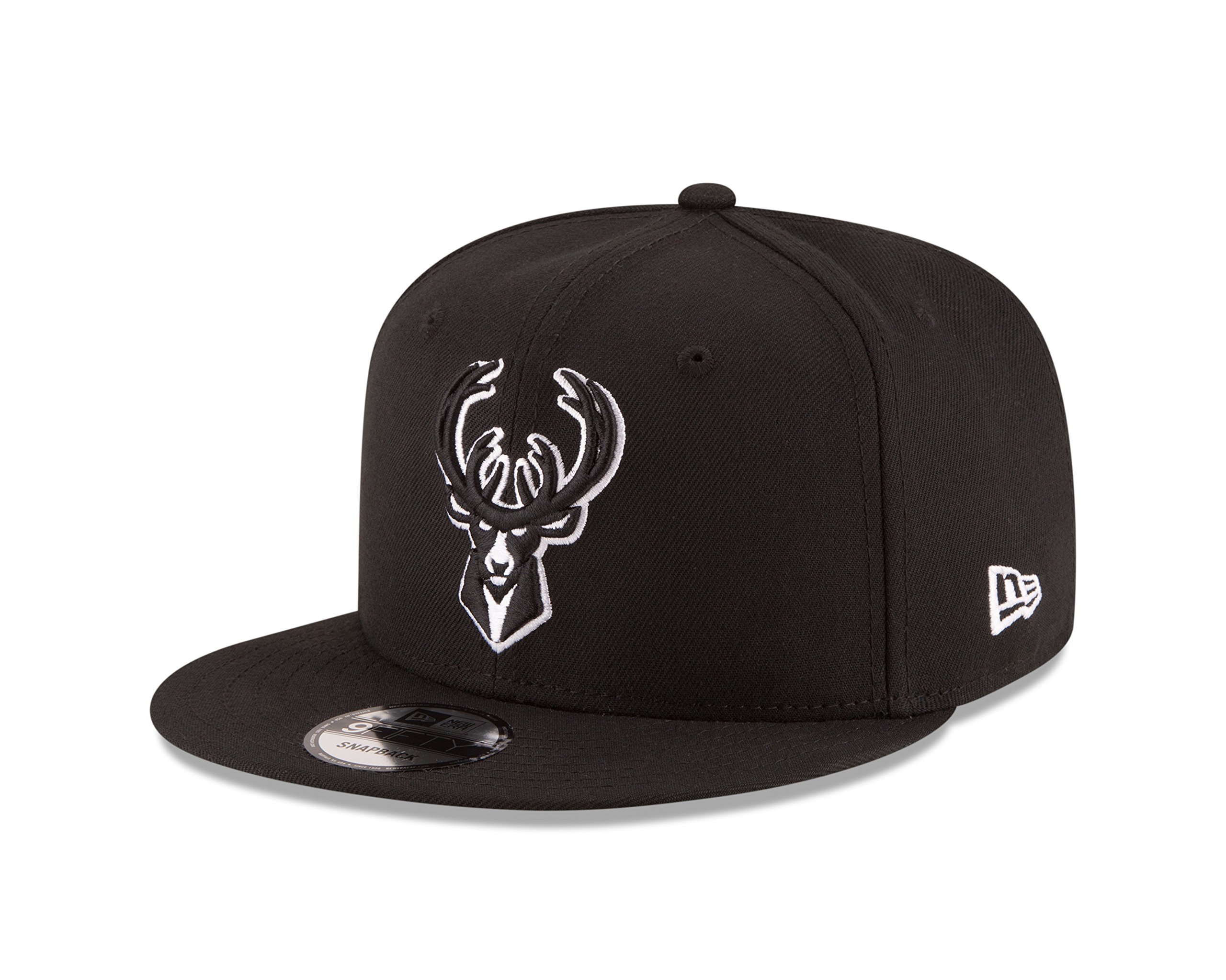 NBA Milwaukee Bucks Men's 9Fifty Snapback Cap, One Size, Black Image