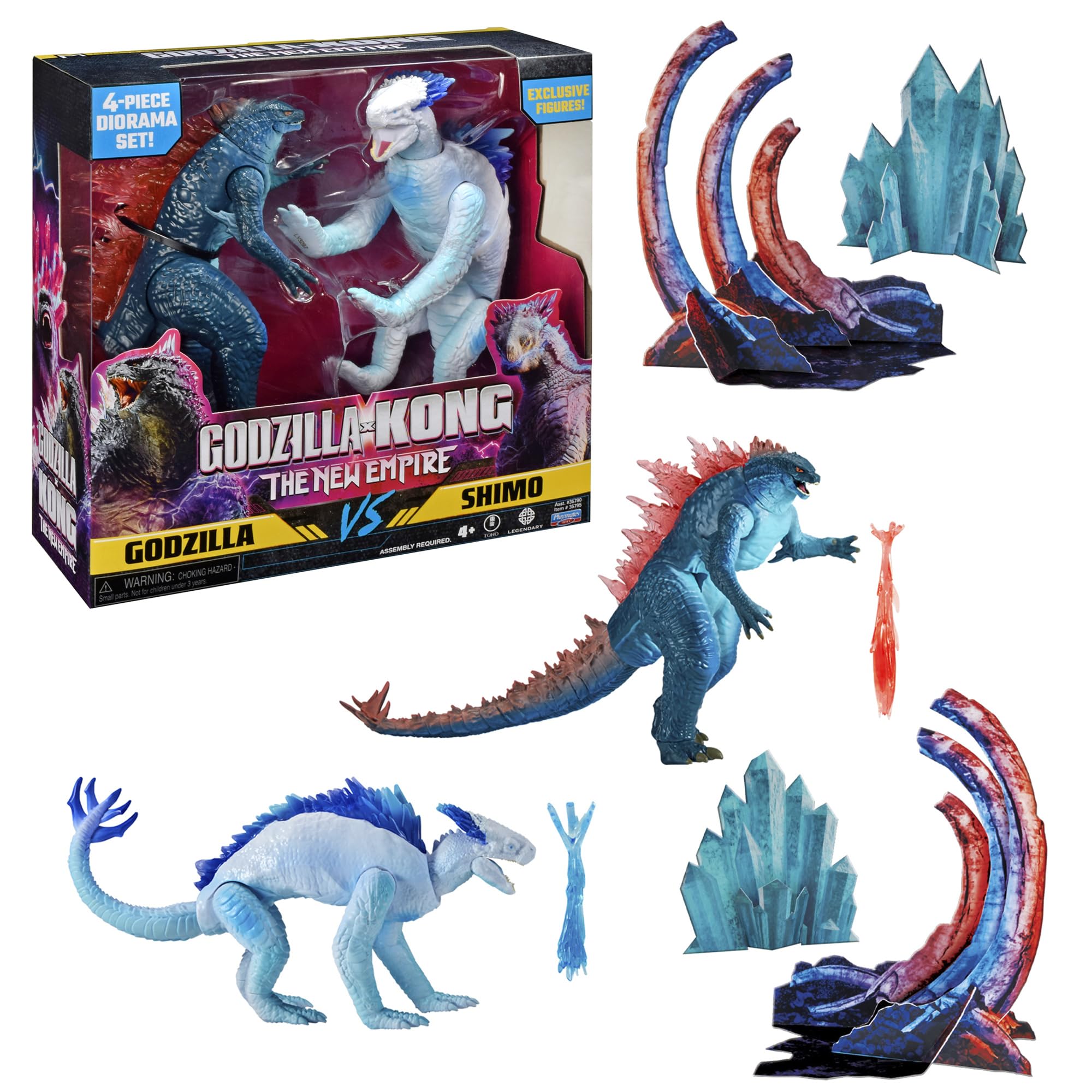 MonsterVerse Godzilla vs Shimo, Godzilla x Kong Limited Edition Pack, 2 Articulated Figures, 6 Inch, Collectable Set, Age 4+, Official From New Empire Movie