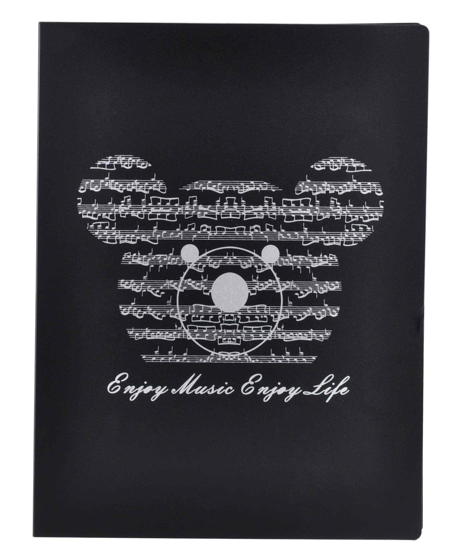 Music File Folder A4 Size Sheet Music Folder Paper Documents Music Themed 40 Pockets Storage Folder