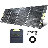 Greenmagic Portable 400 Watt Solar Panel, 39V 400W Foldable Panel Solar Charger Lightweight Durable Compatible with Most 40v Portable Solar Generator Power Station on The Market for RV Camping Home