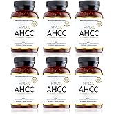 HPD Rx Premium AHCC & Shiitake Mushroom 1100 mg per Serving Supplement, Natural Immunity Booster, Maintains Natural Killer Cell Activity | AHCC is Proven in 30+ Studies | 180-Day Supply, 6-Pack