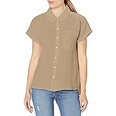Calvin Klein Womens S/S Bttn FRNT W/Cllr