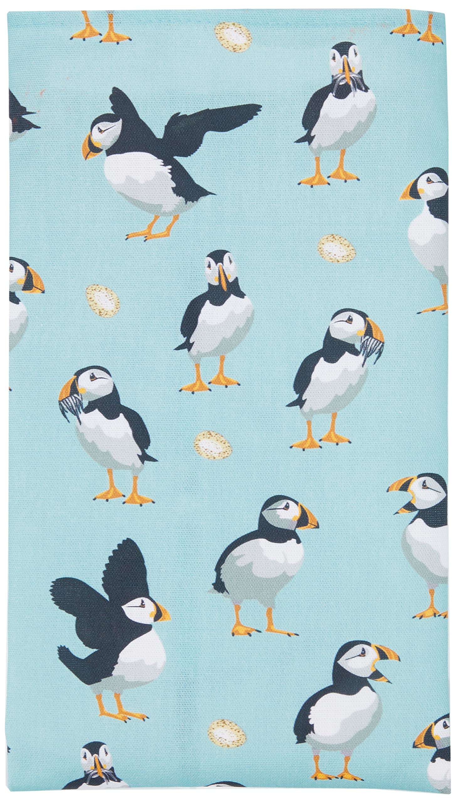 Samuel Lamont Puffins Cotton Tea Towel, Blue, 48.26 x 73.66 cms