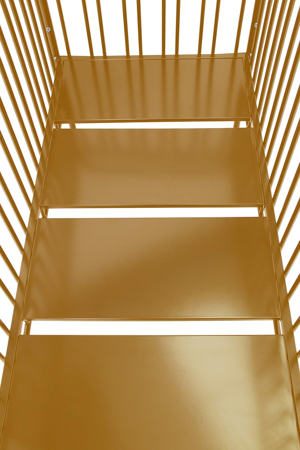 Vintage Metal Baby Cot 150, Gold BigaMart