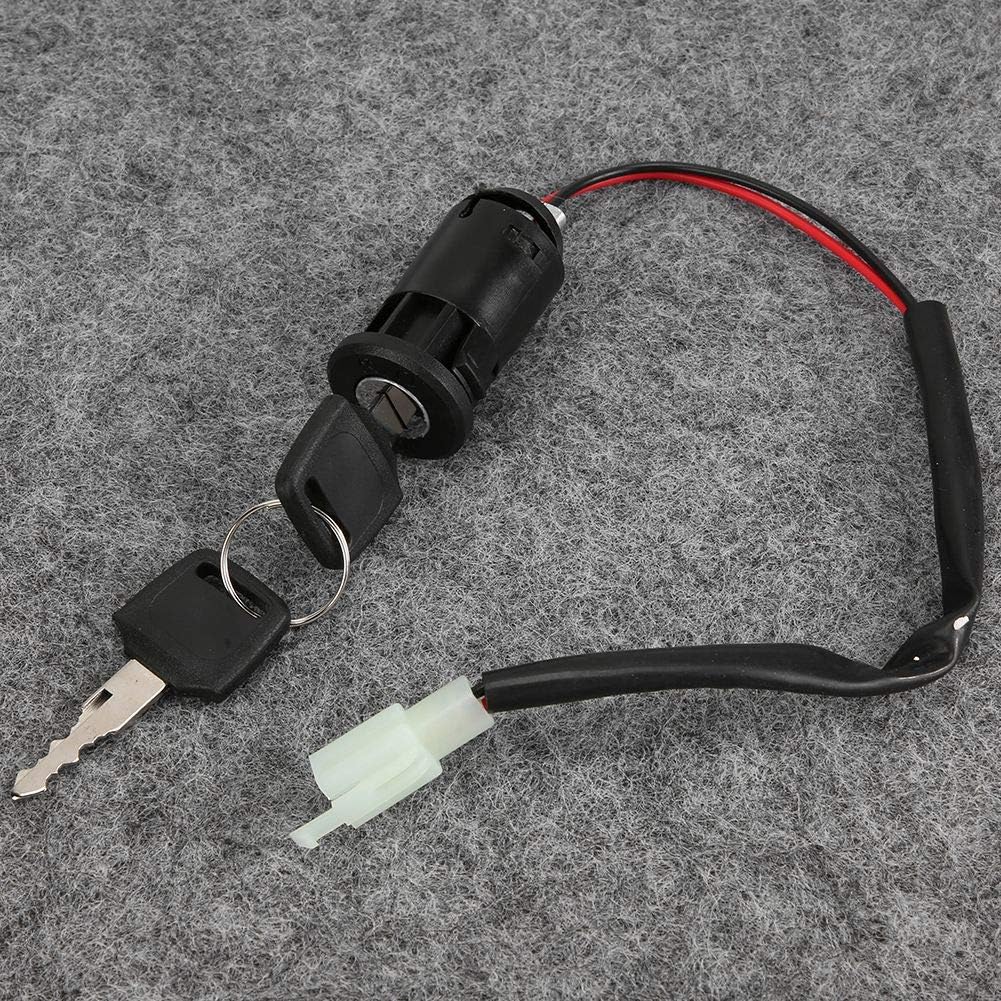 Alomejor 2 pcs Ignition Switch Lock and Key Set Tricycle Starter