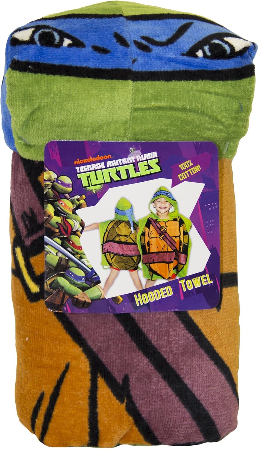 ninja turtle hooded towel