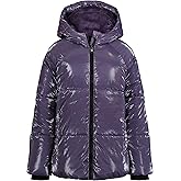 Calvin Klein girls Short Length Hooded Winter Puffer Jacket With Fleece Lining