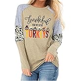 MYHALF Gobble Til You Wobble Shirt Womens Thanksgiving Sweatshirt Funny Turkey Day Sweaters Fall Long Sleeve Pullover Tops