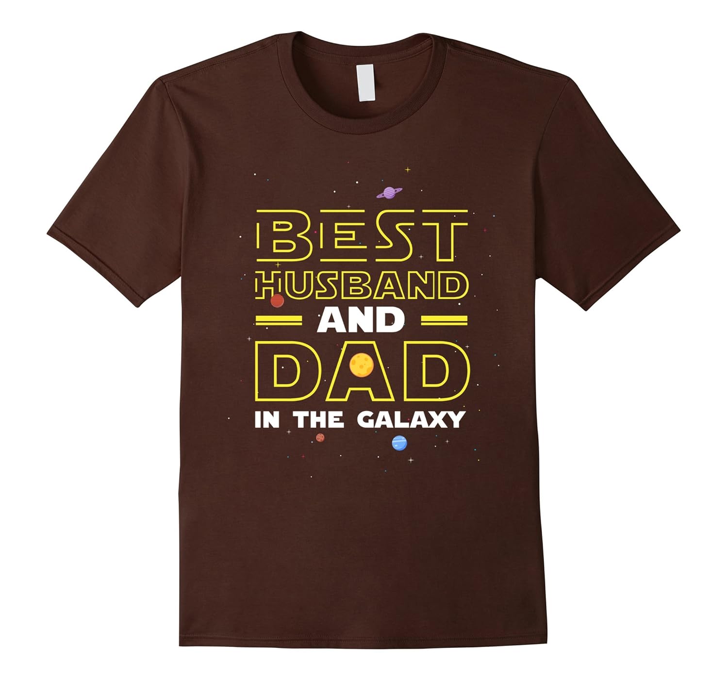 Men's Best Husband and Dad In The Galaxy T-Shirt-anz